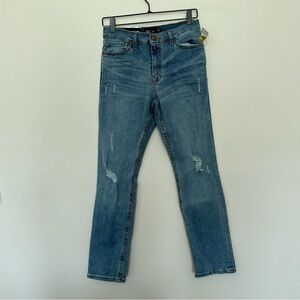 NWT RSQ super skinny vintage fleece distress medium wash jeans size 20 youth